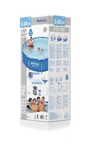 Bestway 56679 BW Каркасный бассейн Steel Pro 305х76см, 4678л, фил.-насос 1249л/ч