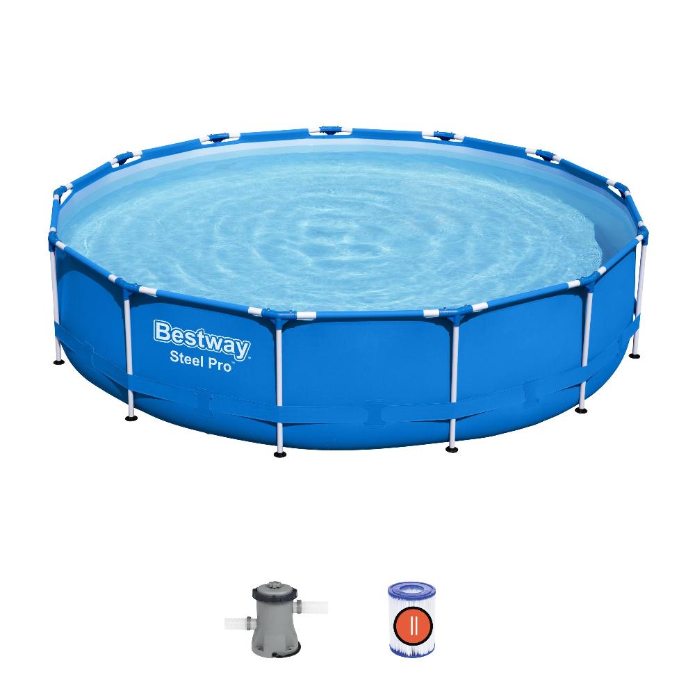 Bestway 5612E BW Каркасный бассейн Steel Pro 396х84см, 8680л, фил.-насос 2006л/ч