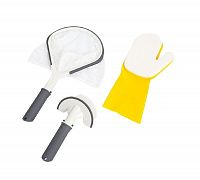 Bestway 58421 BW Набор для чистки SPA бассейна, 3 предмета: сачок, руковица, щётка