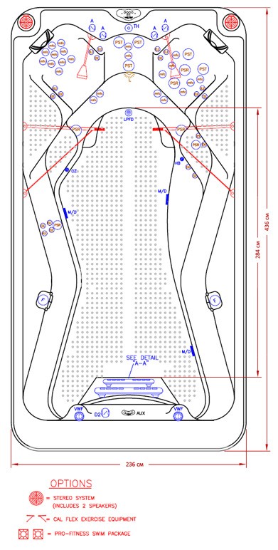 Спа бассейн Cal Spas Ultimate Fitness Pro 1455