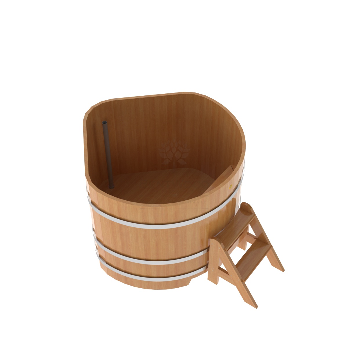 Купель угловая из лиственницы 1,19х1,19