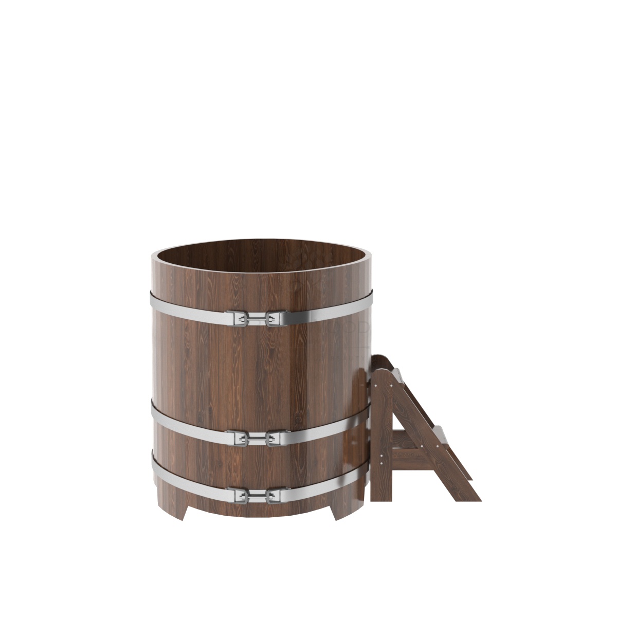 Купель овальная из дуба 0,95х1,60