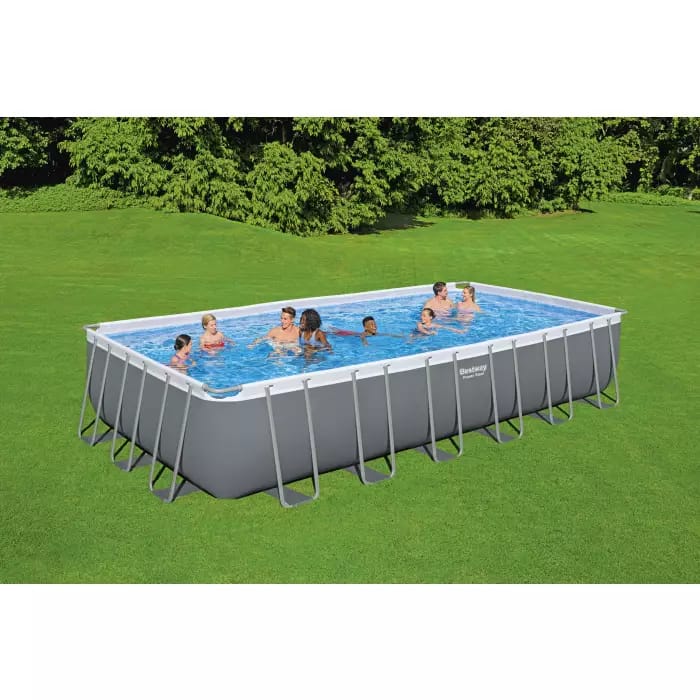 Bestway 56474 BW Каркасный бассейн Power Steel 732х366х132см, 30045л, фил.-насос 9463л/ч, лестница, тент, попл.-доз.