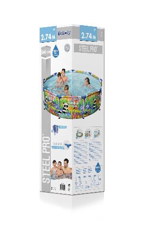 Bestway 5612F BW Каркасный бассейн Steel Pro 274х66см, 3221л
