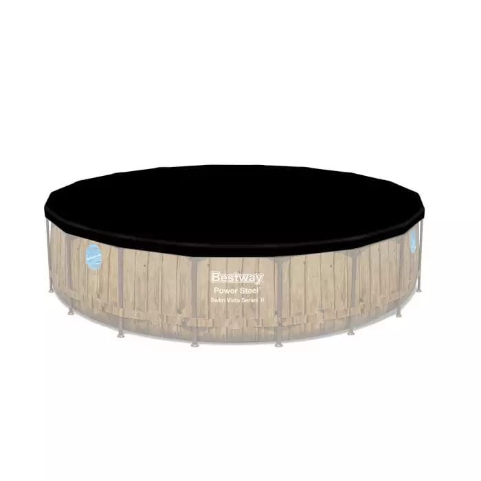 Bestway 56977 BW Каркасный бассейн Power Steel 549x122см "Ротанг" 23062л, фил.-нас. 5678л/ч, лестн., тент, попл.-доз.