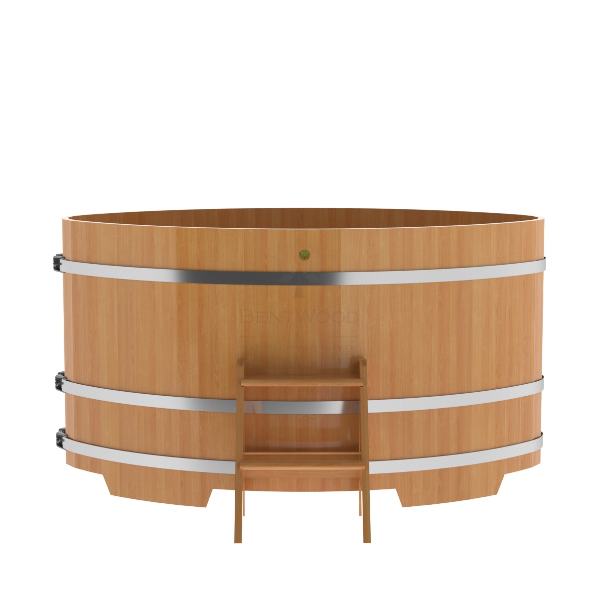 Купель овальная из лиственницы 1,15х1,83