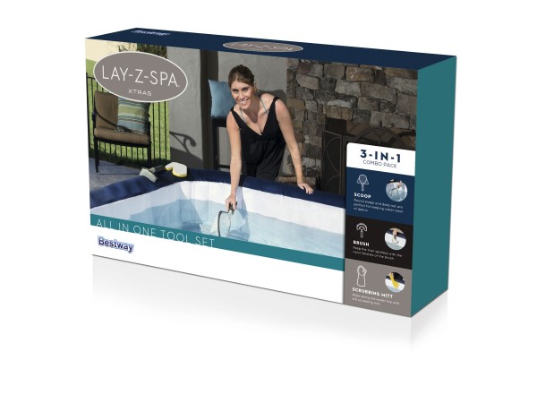 Bestway 60310 BW Набор для чистки СПА-бассейнов, сачок, щетка, чистящая варежка