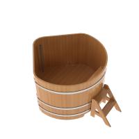 Купель угловая из лиственницы 1,37х1,37