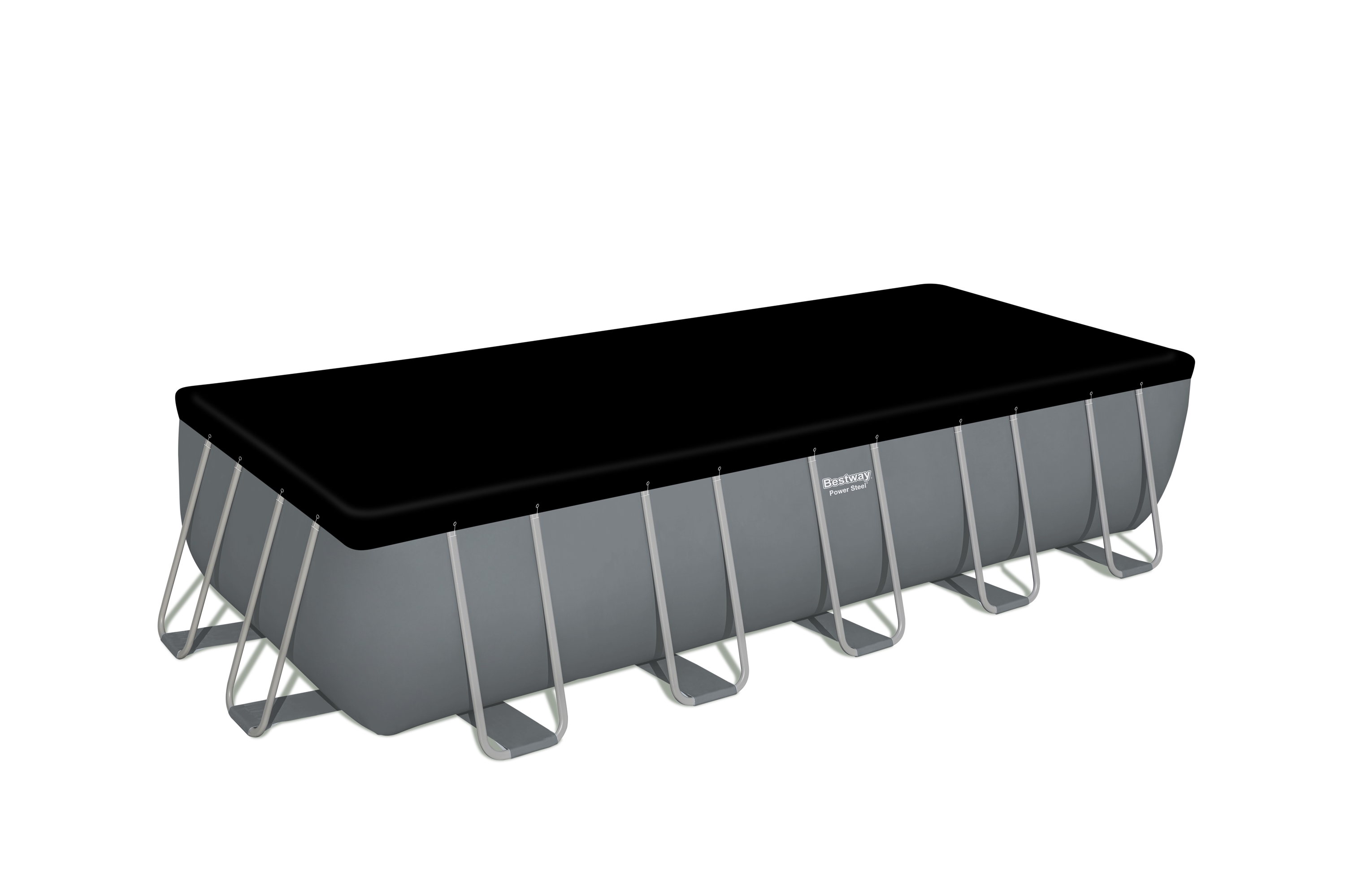 Bestway 5611Z BW Каркасный бассейн Power Steel 640х274х132см, 19281л, фил.-насос 5678л/ч, лестница, тент, попл.-доз.