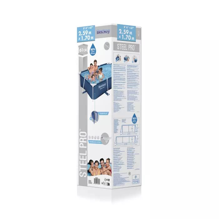 Bestway 56403 BW Каркасный бассейн Steel Pro 259х170х61см, 2300л