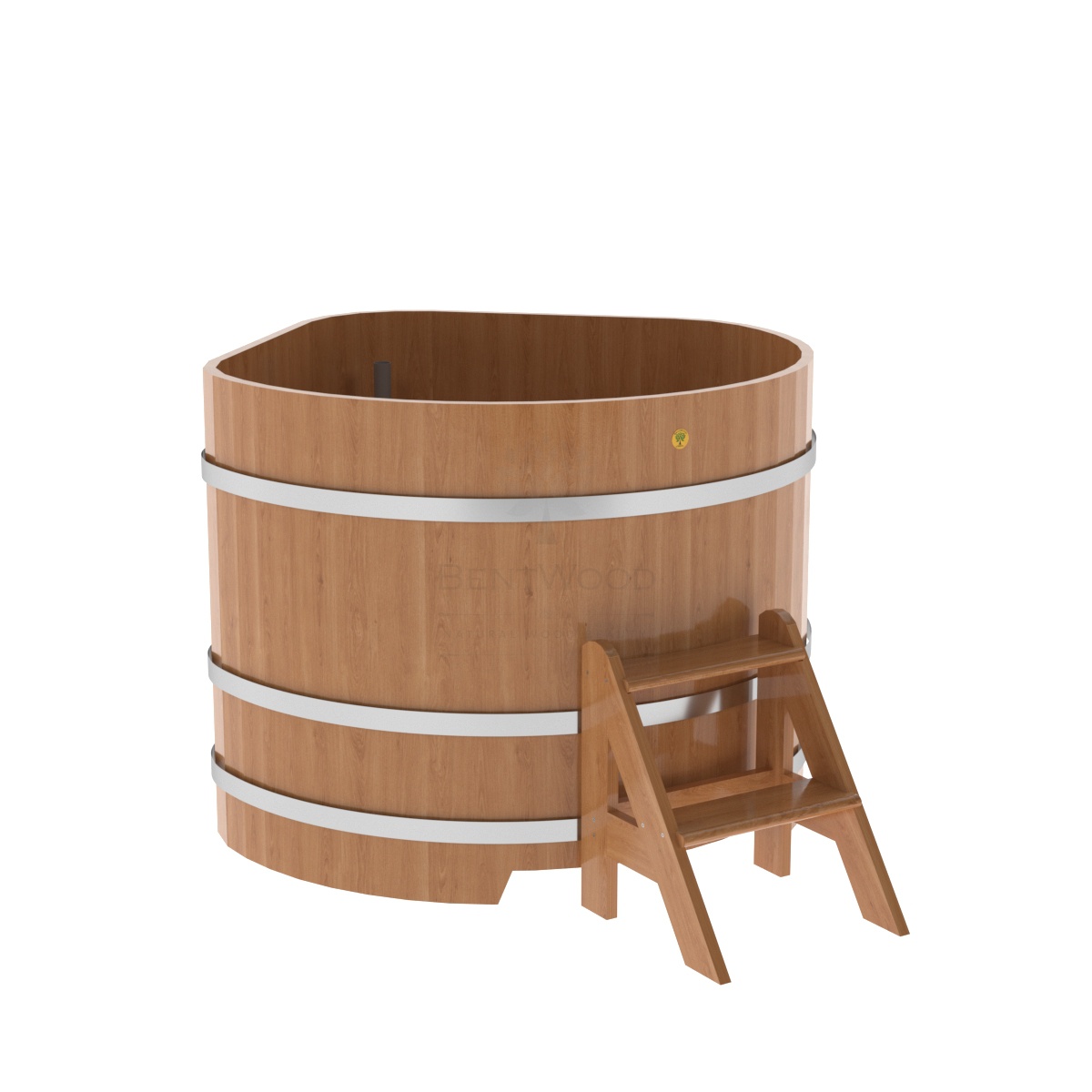 Купель угловая из кедра 1,19х1,19