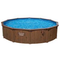 Bestway 561CU BW Каркасный бассейн 488х130см, композитный, 21490л, песч.фил.-нас. 5678л\ч, лестн, тент, подст, дисп.