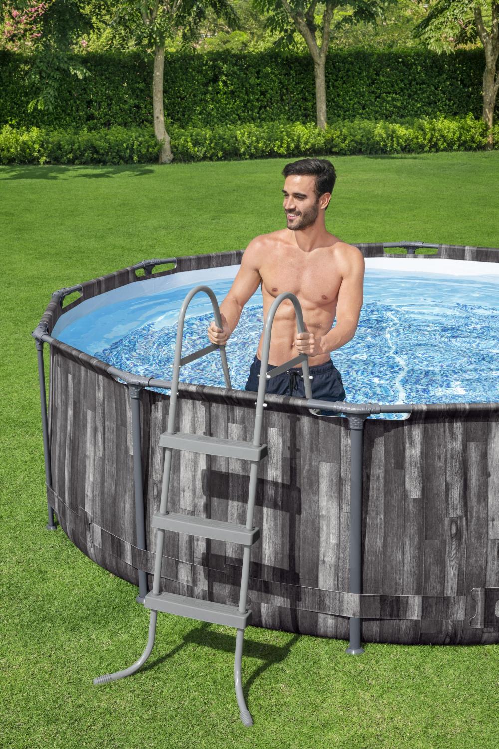 Bestway 5614X BW Каркасный бассейн Steel Pro Max 366х100см, 9150л, фил.-насос 2006л/ч, лестница